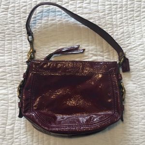 Vintage Coach leather maroon purse